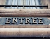 Fine Art Architectural Photography. Enter. Architectural Detail. Travel Photography. Paris. Home Decor. 8x12 Print