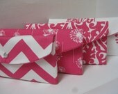 Bridesmaids Clutch/Gift /Design Your Own/Set of (4) The Jenna Clutch in Pink