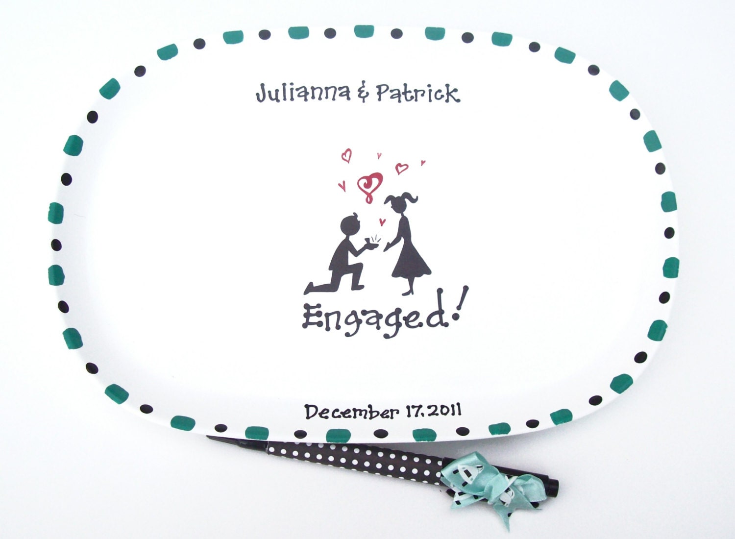 Ceramic Signature Plate for ENGAGEMENT