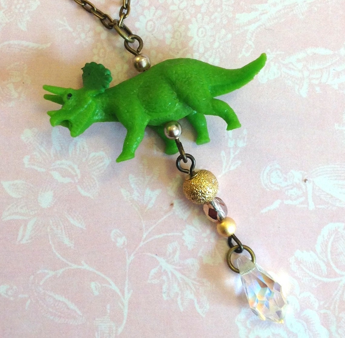Terry Triceratops Necklace