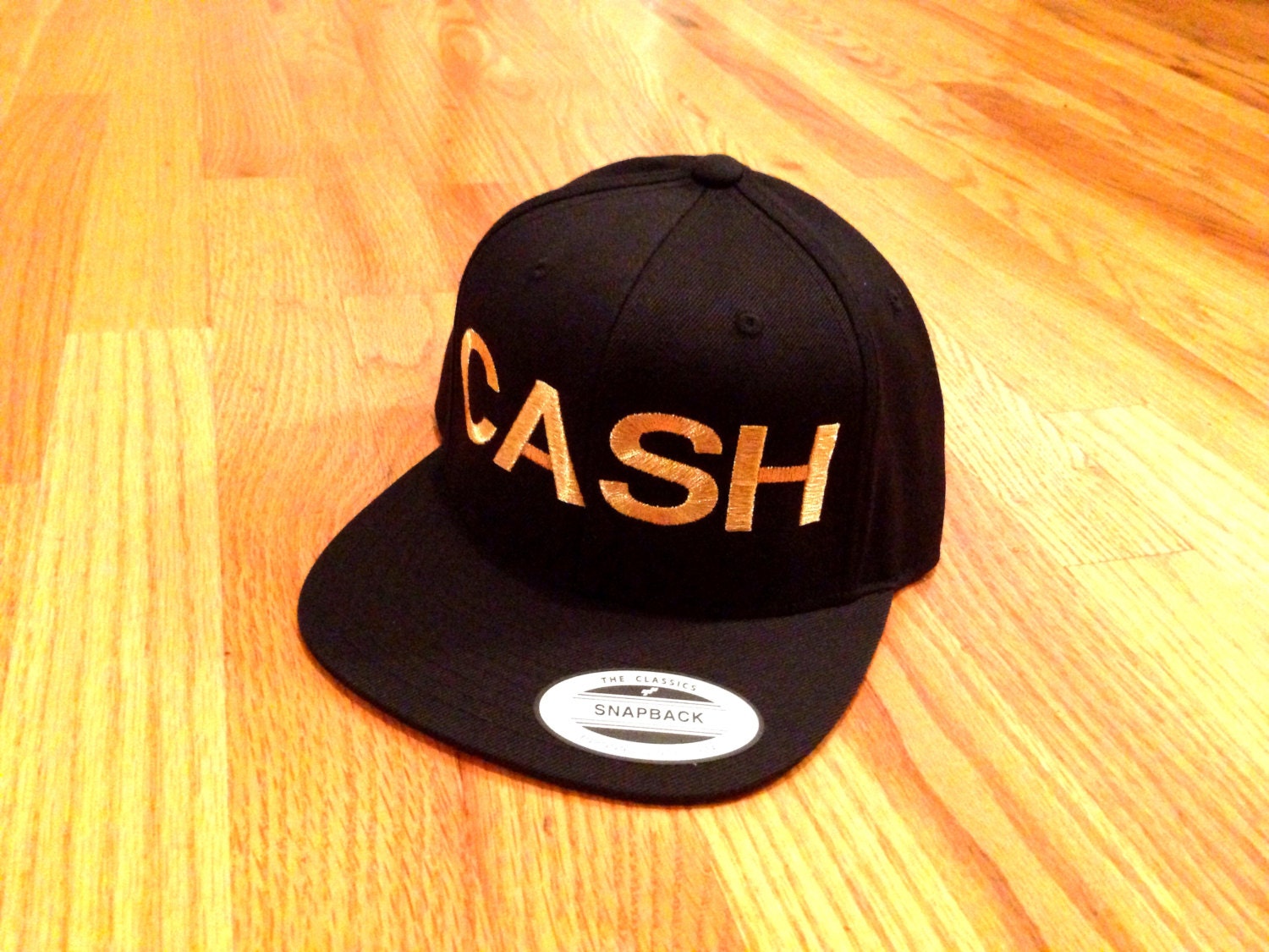 CASH Hat, Black and Gold Cap, Presale Item