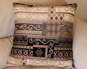 Accent Throw Pillow Cover, Richloom Flagship Ebony, Made to Order, 18 or 20 inch