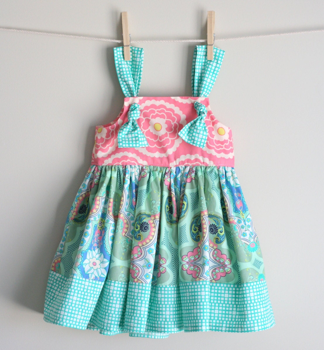 KNOT dress/ BELLA knot dress/ SUMMER dress/ 12 mo - 5t