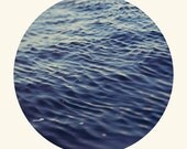 Ocean, Nature, Circle Print. Sea, Summer, Blue Waves, - You or Me - Tina Crespo Photography