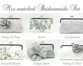 Personalized Gifts / Bridesmaid Gift / Set of Clutches (6 Custom Bridesmaids Clutches : Various Designs)