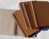 Spiral Bound All Natural Journal & Sketch Books  -  SET OF FIVE
