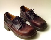 90s vintage Doc Martens Brown Leather Air Wair Shoes Made in England