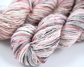 Single Merino "Blood Plus" Red, Gray, Natural White