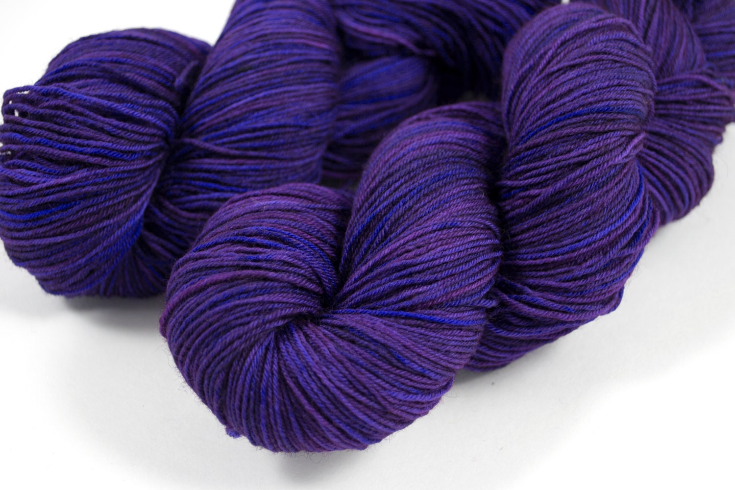 BFL Sock "Eggplant" Purple Semi Solid