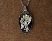 Vintage Spoon and Upcycled Costume Jewelry Pendant