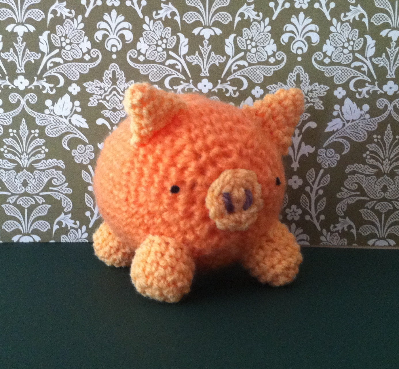 Ami Peach Pig  - Amigurumi