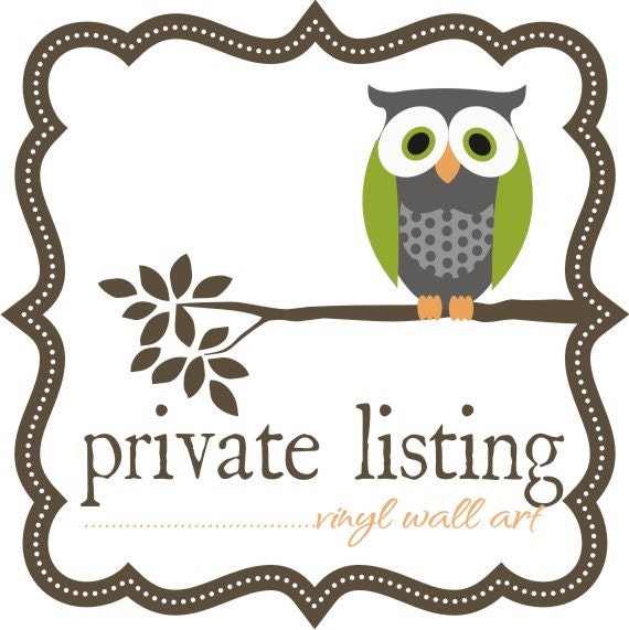 private listing - floral initials