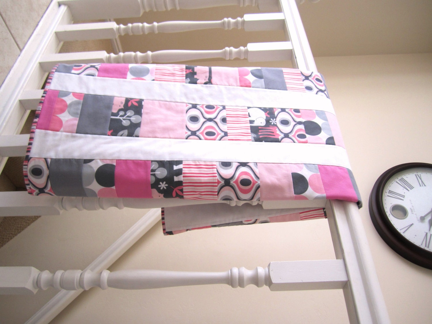 Zoology Girl Quilt -- Toddler or Baby Quilt