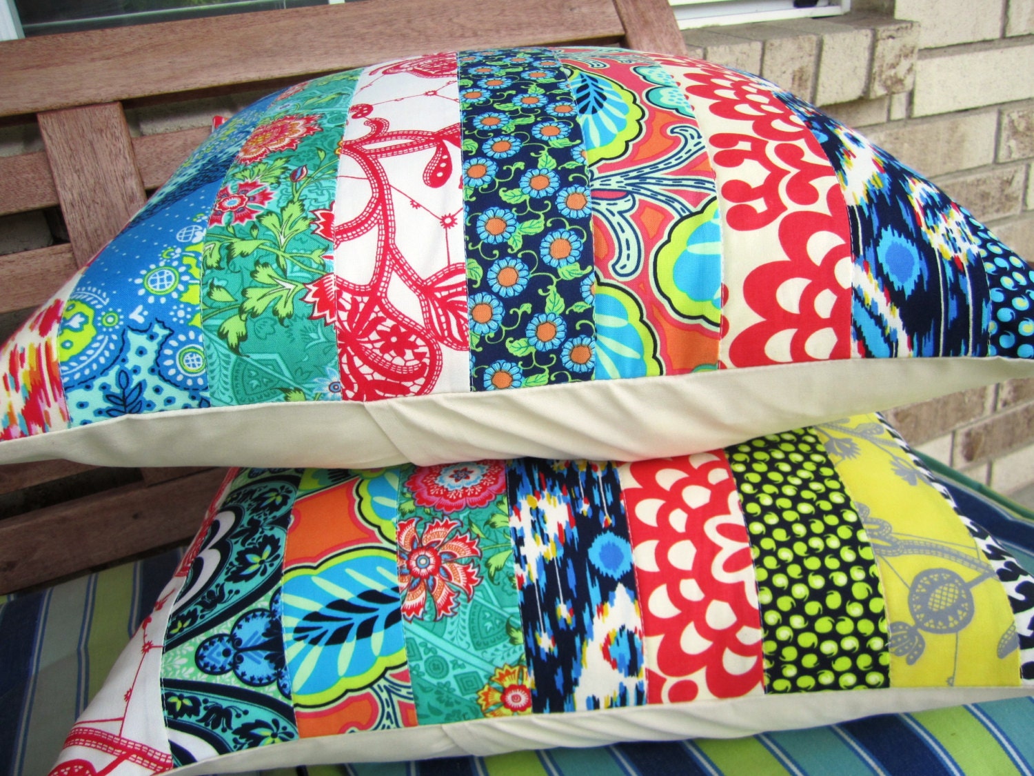 Lark Quilted Pillow Covers -- Set of 2 -- 18 Inch