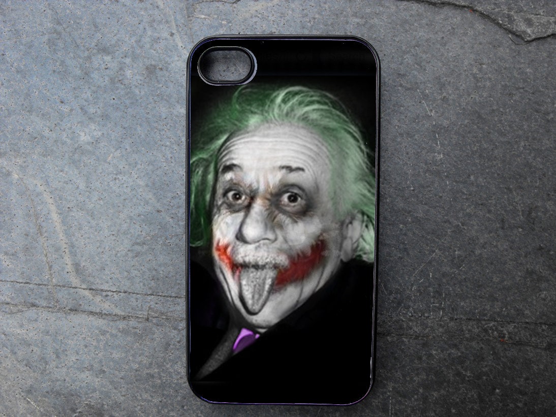 Albert Einstein - Joker  Decorated Decorated iPhone4 or iPhone5 Case - N364