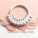 18gauge Cartilage earrings, Silver cartilage hoop earrings, tragus earrings rook earrings, nose rings, ONE