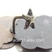 Starfish cartilage earrings helix earrings, tragus earrings, ONE starfish stud choose 20g 18g shiny or oxidized