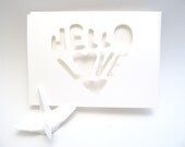 Hello Love Valentine Card - Paper Cut Card