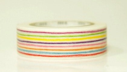 new S/S 2013 mt washi masking tape - pencil lines - single piece