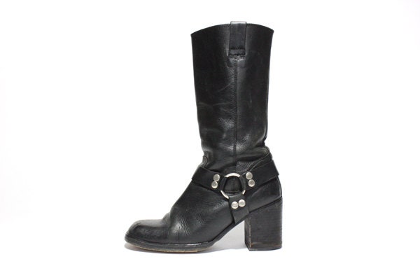 VTG Guess Mid Calf Motorcycle Boots 8