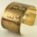 Hot Air Balloon Jewelry - Victorian Parisian - Le Ballon Race - Brass Cuff Bracelet