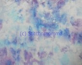 Blueberry Ice Cream Hand Dyed 14-count Aida Cross Stitch Fabric - 14 x 17 inches