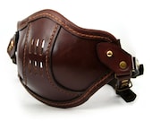 STEAMPUNK LEATHER Mask brown leather SMPL/a Raider design - MannAndCo