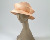 Vintage Yellow Straw Hat Alice in Wonderland Avant Garde 1980's Summer Hat