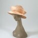 Vintage Yellow Straw Hat Alice in Wonderland Avant Garde 1980's Summer Hat