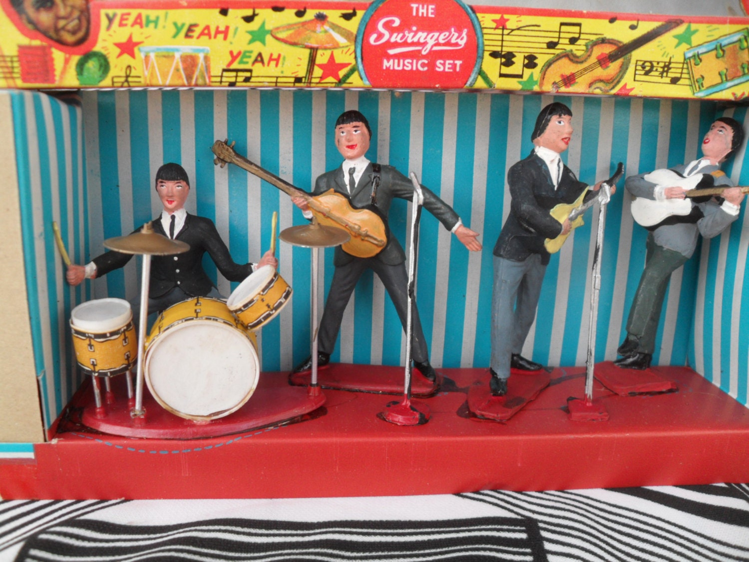 Vintage Beatles Swingers Set Miniature Rock N by VintageFunland photo