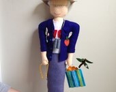 Dad, Pa, Father, Granddad, Pop, Uncle, Brother, Birthday, Art Doll, Felt Doll, Custom Design