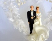 50s 60s Handpainted Vintage Cake Topper in Original Box - Something Old Something Borrowed - by Coast