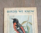 Birds We Know - Vintage Bird Book - Color Bird Plates - Ray Gleason - 1928 Whitman Book