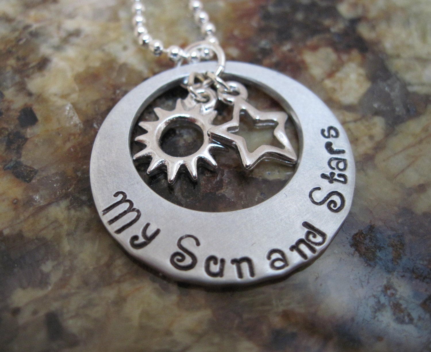 Game of Thrones - My Sun and Stars -  Double Charm Necklace - Daenerys and Khal Song of Ice and Fire