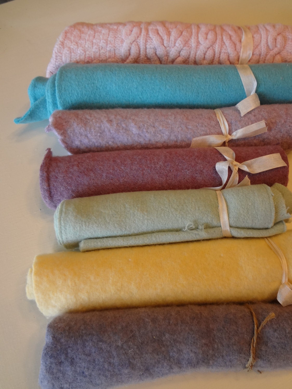 Pretty Pastel - Felted Wool Bundles