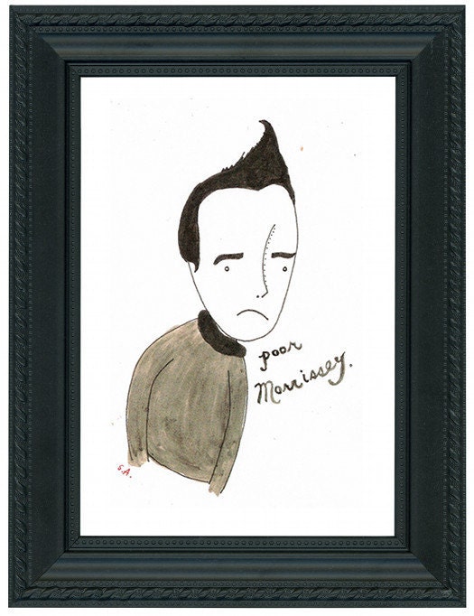 Men Who Rock: Morrissey Print.
