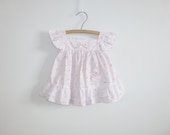 Vintage Little Lamb Pinafore Baby Dress
