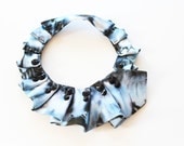 Ruff Dye Disc Collar in Blue & Jet