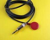 Red Contact Microphone With 2 Metre Lead