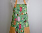 Green Blossoms Full Apron