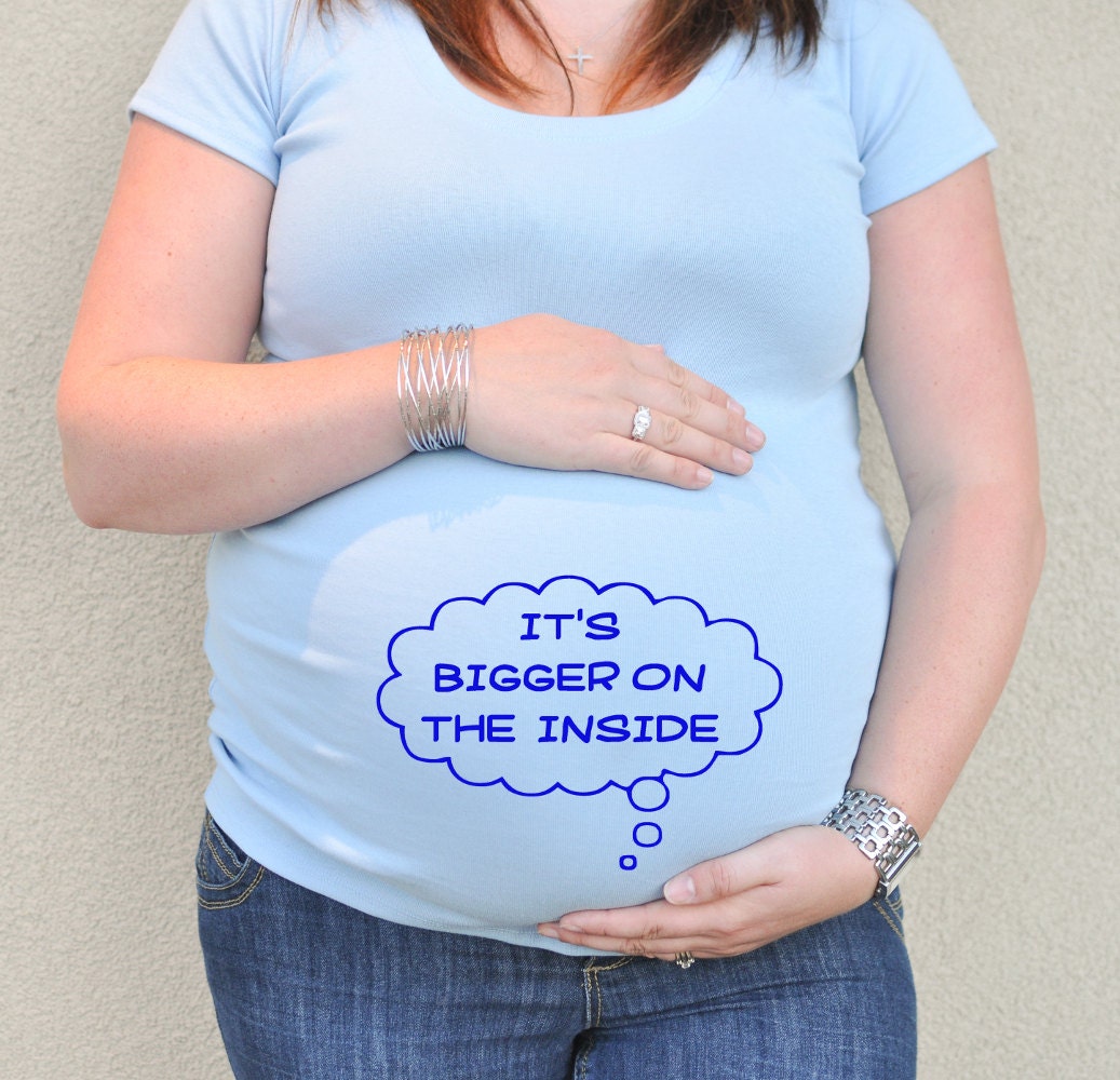 Doctor Who bigger on the inside Maternity t-shirt