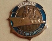 1987 USSR 1941 to 1945 Battle of Sevastopol Veteran Commemorative Naval Badge