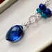 Deep Blue Quartz Necklace, Blue Necklace on Sterling Silver - Tethys by CircesHouse on Etsy