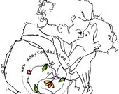 Mother Kiss digital stamp