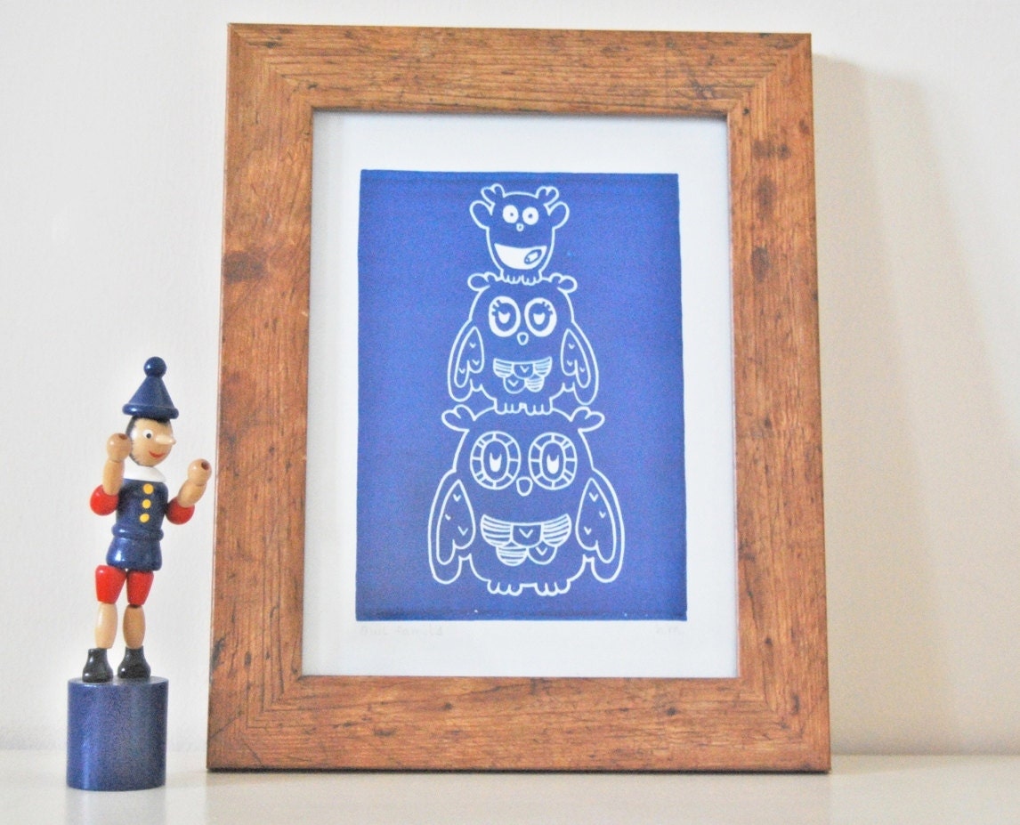 Owl Family : Blue