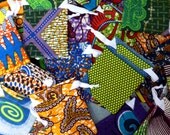 60 re-usable gift bag, pouch, drawstring bag, Jewellery bag made from African wax print