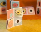 Artist Book in the funky Flexagon Style titled Eyes of March