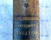 Peterson's Magazine, 1863, antique fashions, , lithographed plates, Victorian magazine
