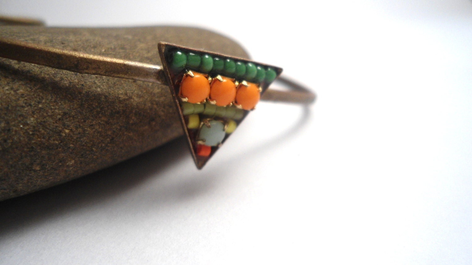 Bracelet, Cuff, Bangle, Mosaic, Bead work, Beaded, Tribal,Global