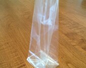 Crystal Clear Gussted Flat Bottom Cellophane Bags - 2" x 1 1/2" x 5" - Set of 25